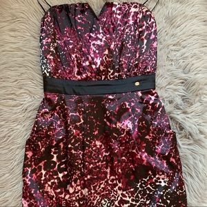 Strapless mini dress